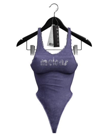 Rowne.Axelle Basic Bodysuit - Purple