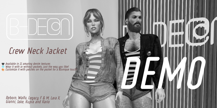 B-DE@N- Crew Neck Jacket-DEMO