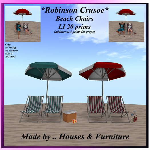 *Robinson Crusoe* Beach Chairs