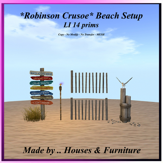 *Robinson Crusoe* Beach Setup