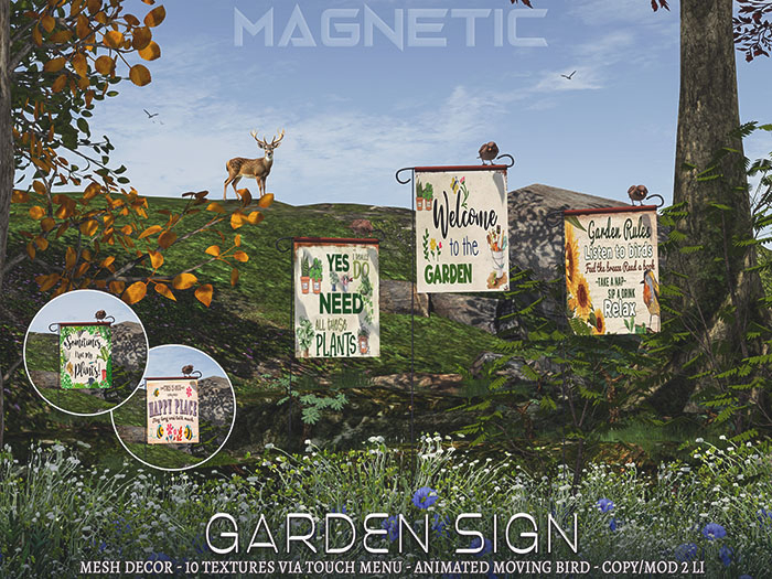 Magnetic - Garden Sign