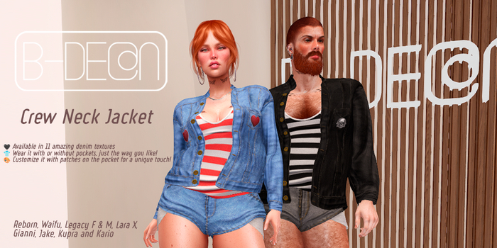 B-DE@N- Crew Neck Jacket-08