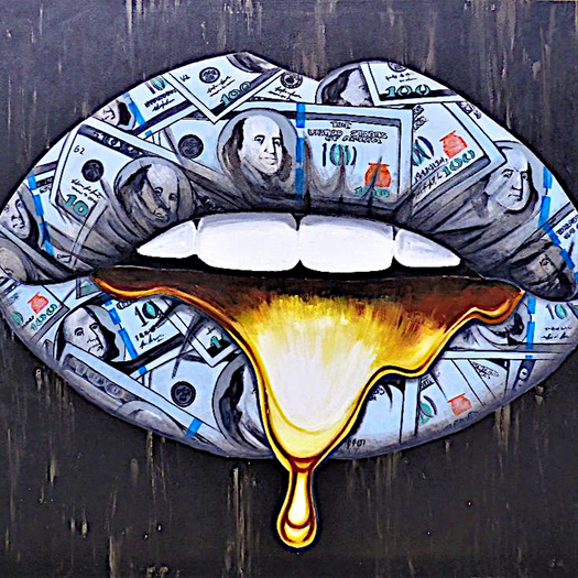 BLUE MONEY GOLD DRIP