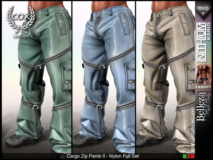 Cargo Zip Pants II - Nylon Full Set