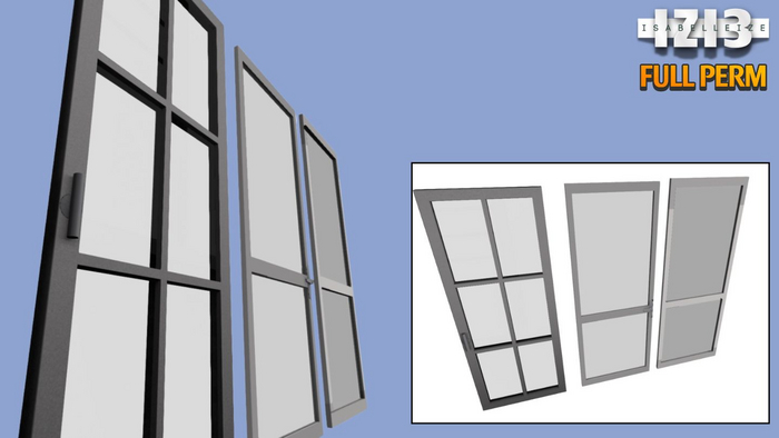 Glass Doors - Full Perm Mesh
