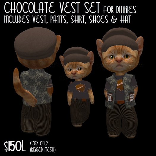 CHOCOLATE VEST SET