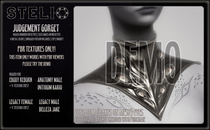 [Stelio] Judgement Gorget DEMO