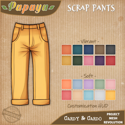 :Papaya: SCRAP Pants - Cardy & Cardo FATPACK