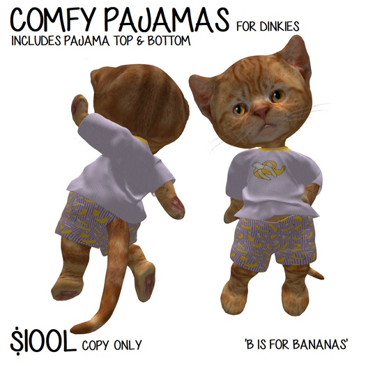 DINKIE B IS FOR BANANAS PJS