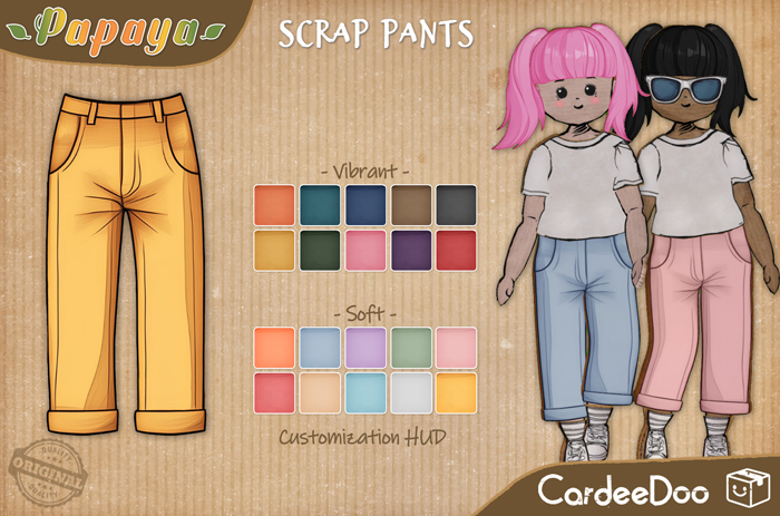 :Papaya: SCRAP Pants - CardeeDoo DEMO