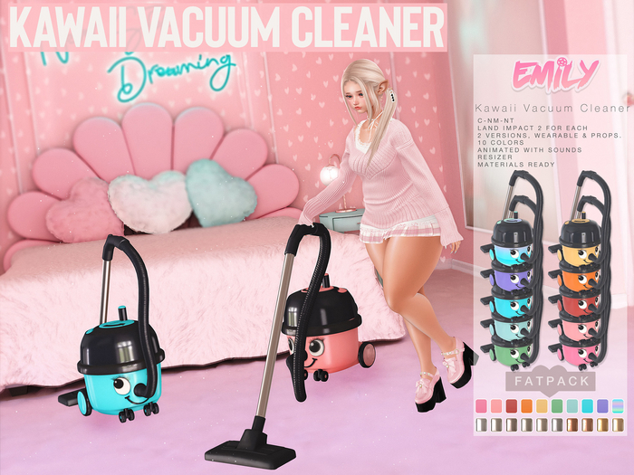 Emily - Kawaii Vacuum Cleaner - Fatpack