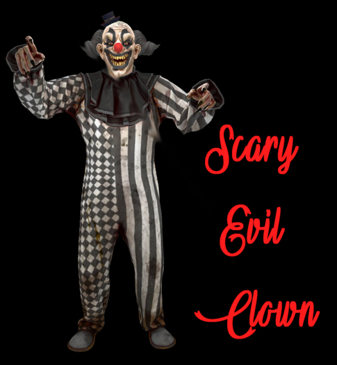 Scary Evil Clown BOX