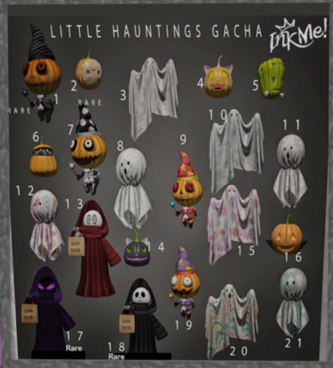 ::InkMe:: LITTLE HAUNTINGS GACHA - FULL SET