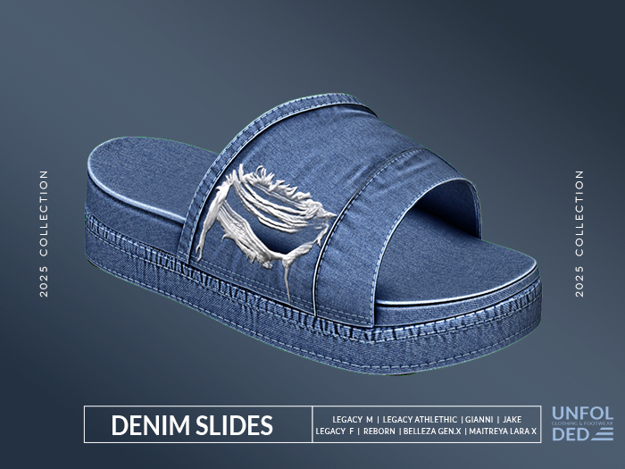 UNFOLDED / Denim Slides # 1