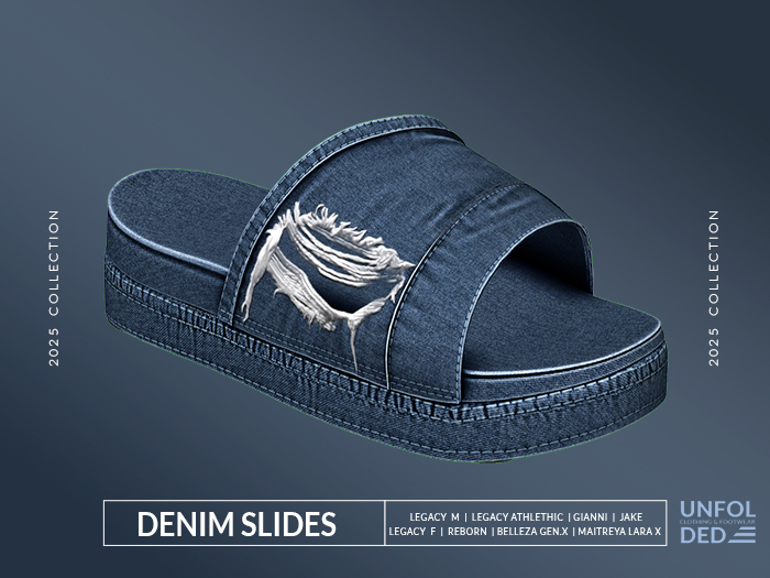 UNFOLDED / Denim Slides # 2