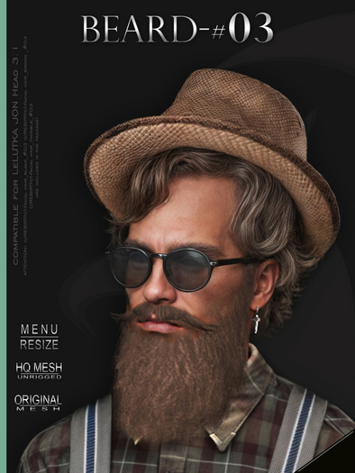 [//REBIRTH/]-BEARD_#03-Grayscale