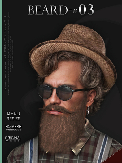 [//REBIRTH/]-BEARD_#03-Red