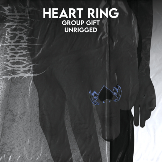 ⁘ Winged Heart Ring (Group Gift)