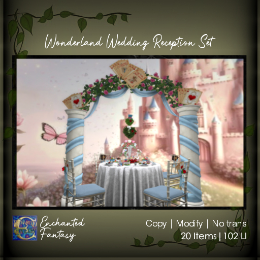 Wonderland Wedding Reception Set