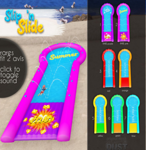 1 DUST: Slip 'n Slide PURPLE RARE