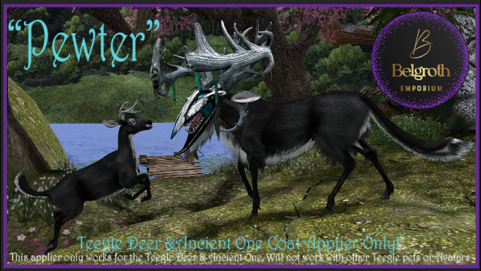 "Pewter" Deer & Ancient One Applier Box