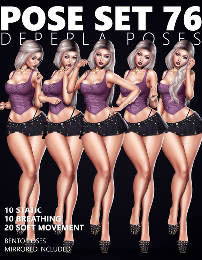 DePERLA POSES - Set 76 Static + Breathing + Soft Movement