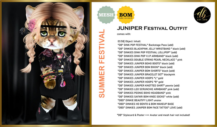 *DB* DINKIES JUNIPER FESTIVAL OUTFIT*