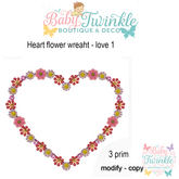 ZLD heart flower wreaht - love 1