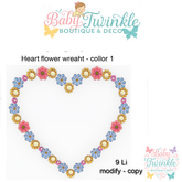 ZLD heart flower wreaht - collor 1