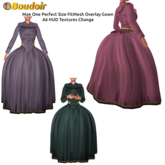 *!*BOUDOIR Mae One Perfect Size FitMesh Overlay Gown A6 HUD