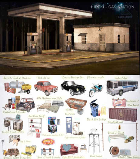 HIDEKI -  Blue motorcycle