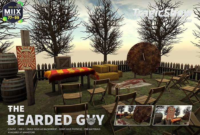 Tragic Show Backdrop - The Bearded Guy - MIIX MARKET