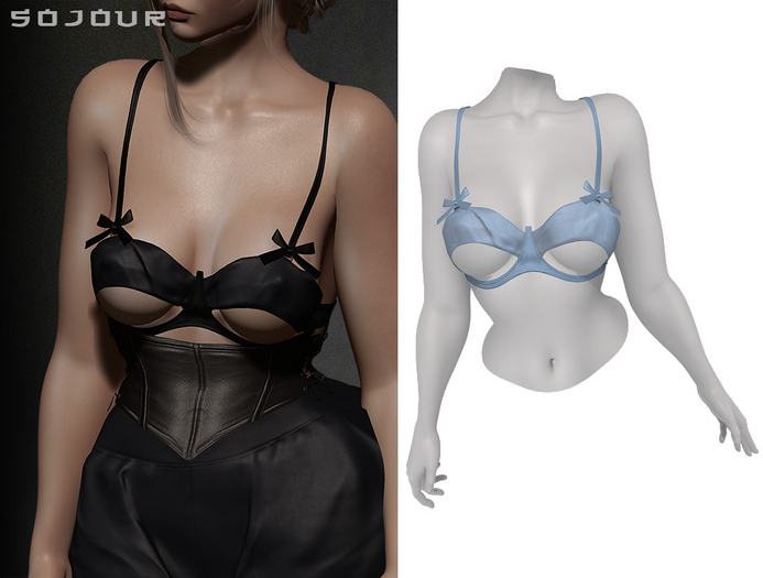 SOJOUR - Nadja bra - blue