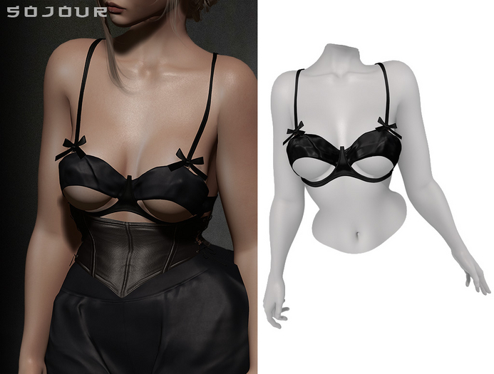 SOJOUR - Nadja bra - leather