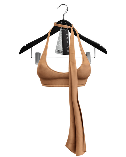 Rowne.Reine Halter Tank - Camel