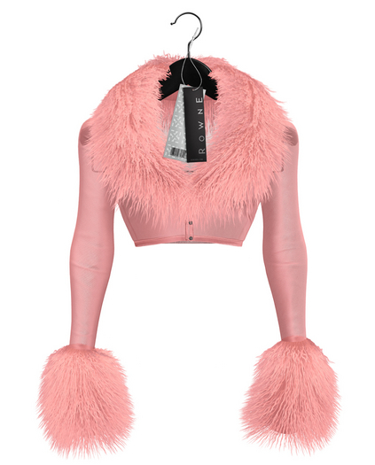Rowne.Mimi Fur Cardi - Pink