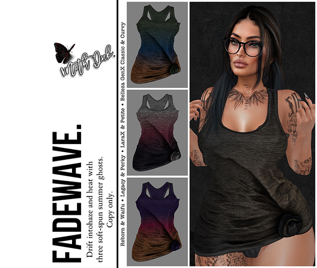 MOTH INK. Knot Top ~ Fadewave