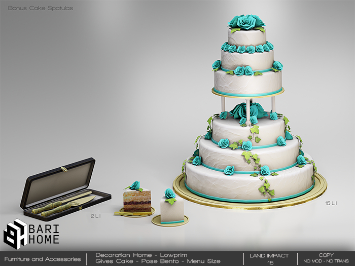 [BARI HOME] Wedding Cake Roses - Sky