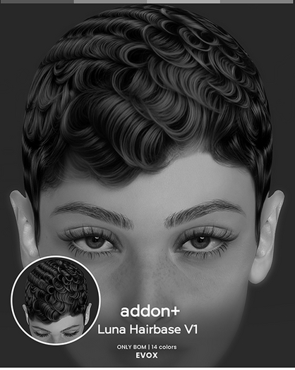 DEMO addon+ Luna Hairbase V1 FATPACK EVOX
