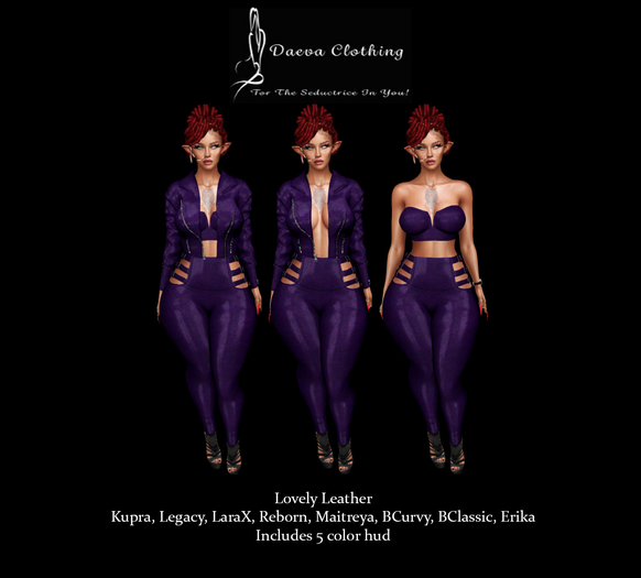 Daeva Lovely Leather Set Purple