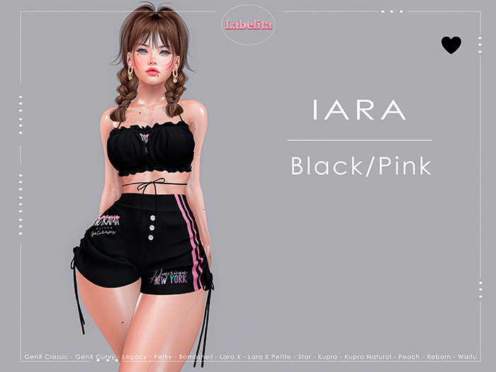 [LABELITA] Iara Outfit Black/Pink