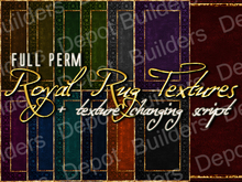 FULL PERM 13 Royal Rug Textures I & Texture Changing Script