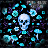 Skulls Mushroom Floral Textures AQUA PACK
