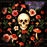 Skulls Mushroom Floral Textures RED PACK