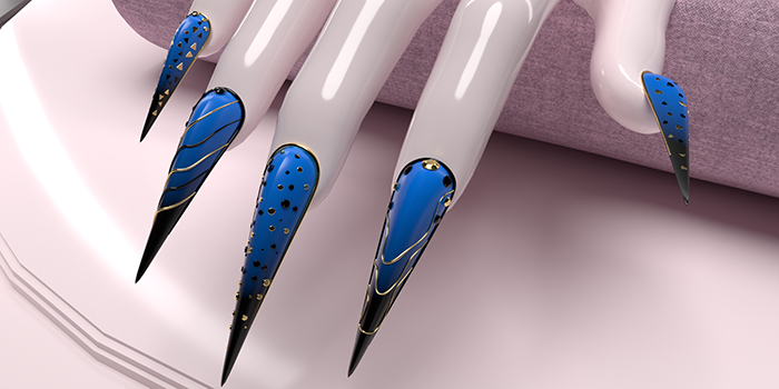 - Vixen - Mina Nails Azure Radiance  -Legacy Body- 