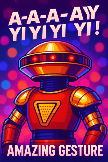 A-A-A-AY YI YI YI YI! Robot Voice | Alpha Inspired Funny Chat Animation for Party & RP - Power Rangers -Amazing Gesture 