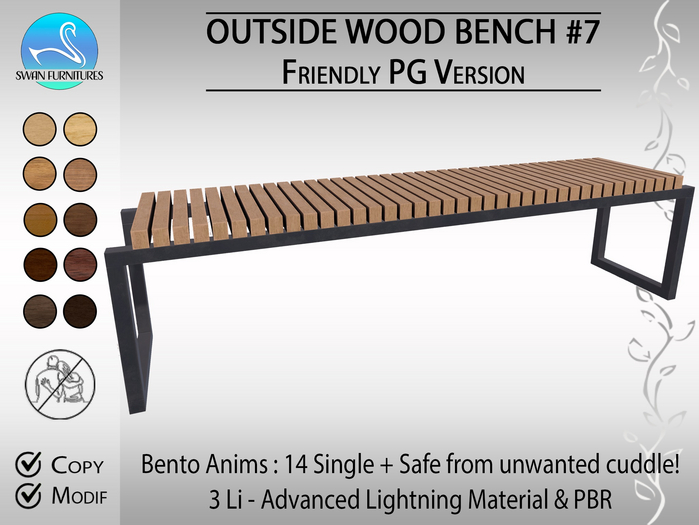 [SF] Outside Wood Bench #7 (FriendlyPG)
