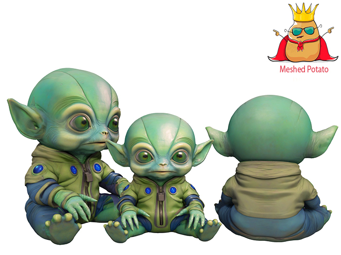  Cute Baby Alien Full Perm