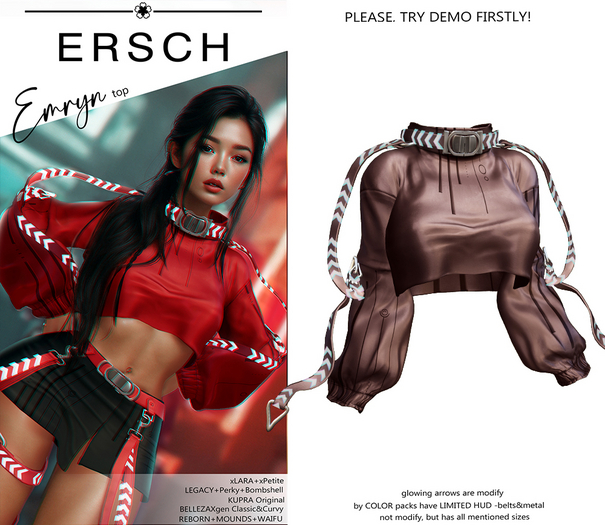 ERSCH - Emryn top -choco-
