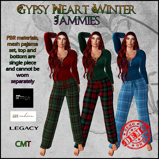 Gypsy Heart Winter Jammies - DEMOS